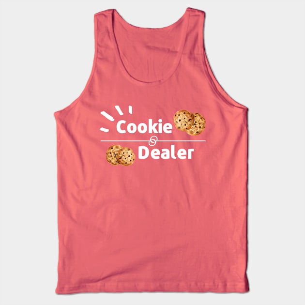 Cookie dealer, funny Cookie print Tank Top by Eduard Litvinov